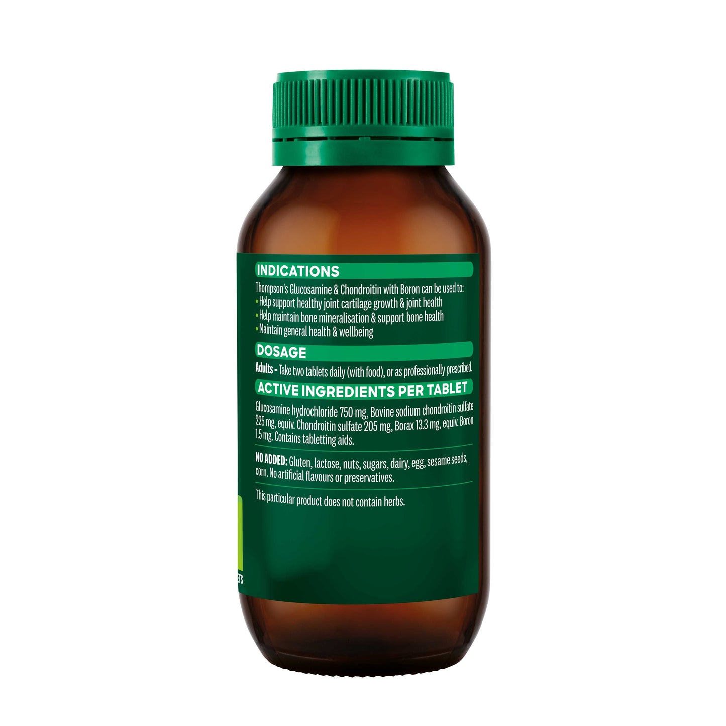 Thompson's Glucosmaine & Chondroitin with Boron 120 Tablets