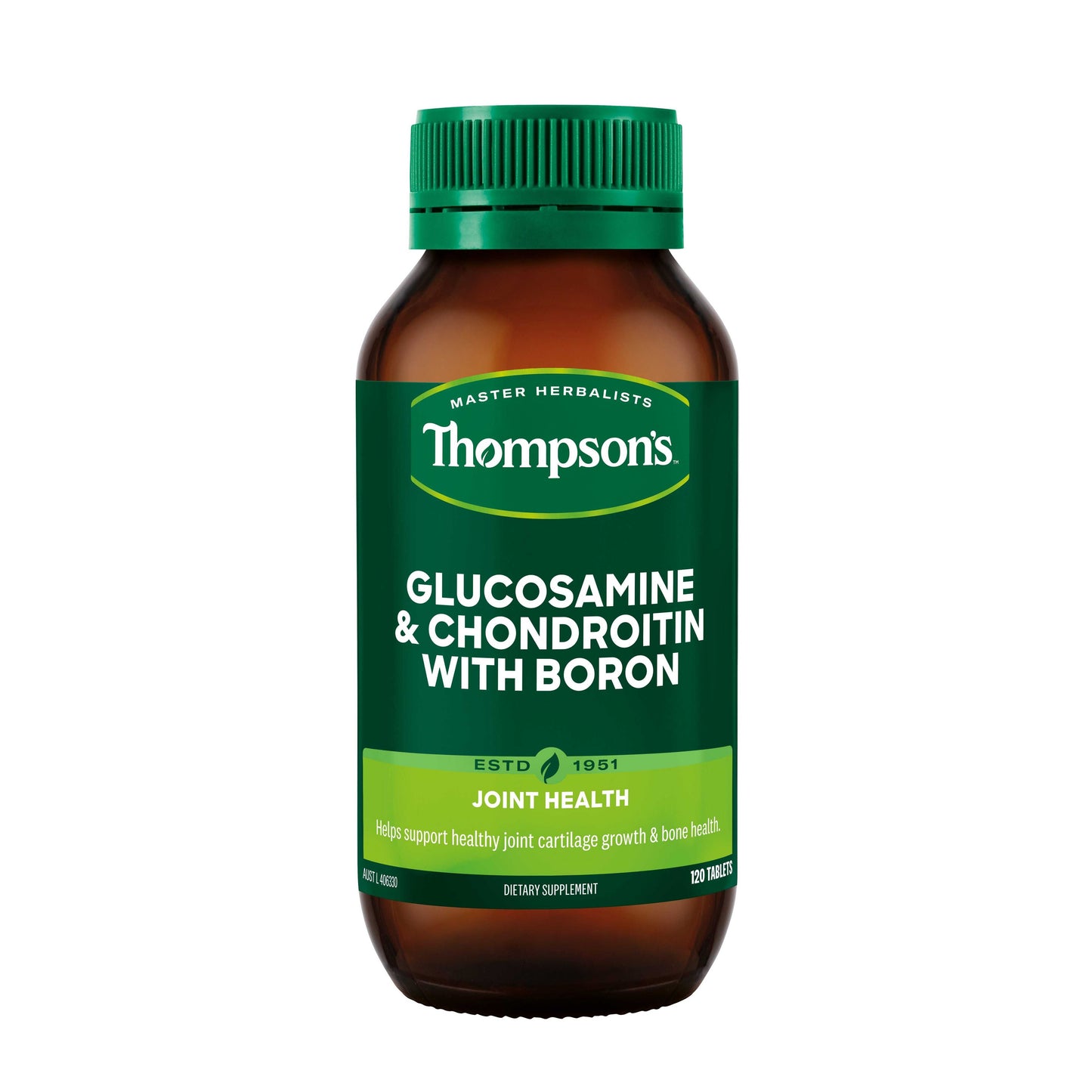 Thompson's Glucosmaine & Chondroitin with Boron 120 Tablets