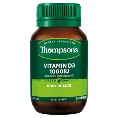 Thompson's Vitamin D3 1000IU 240 Capsules