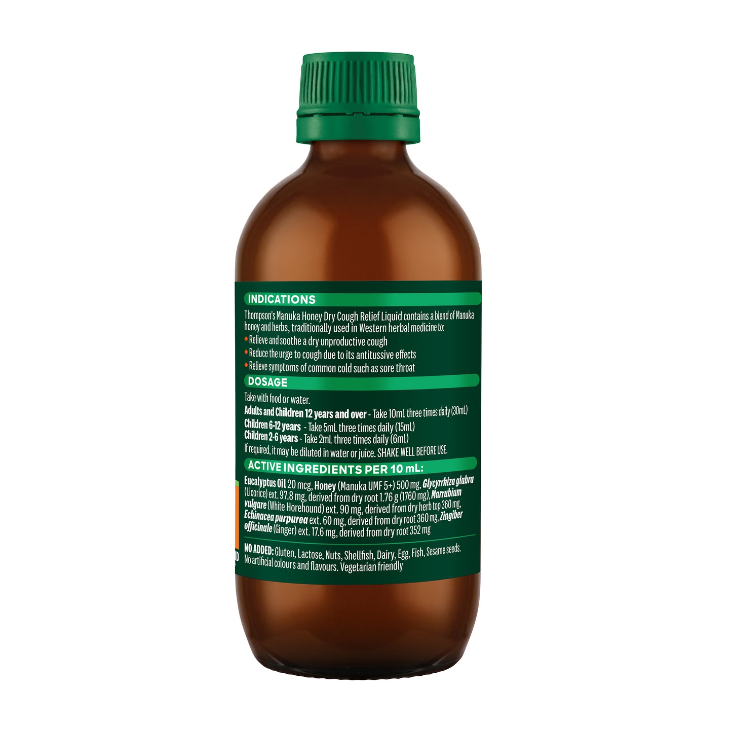 Thompson's Manuka Honey Dry Cough Relief 200ml