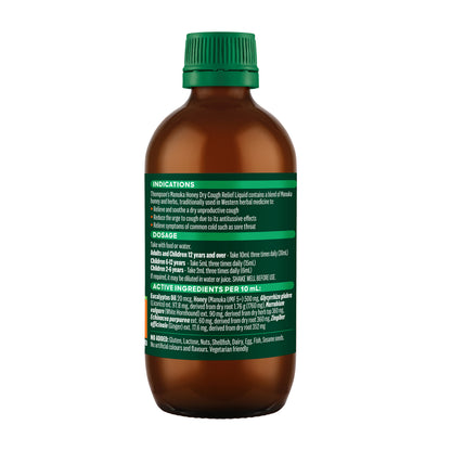 Thompson's Manuka Honey Dry Cough Relief 200ml